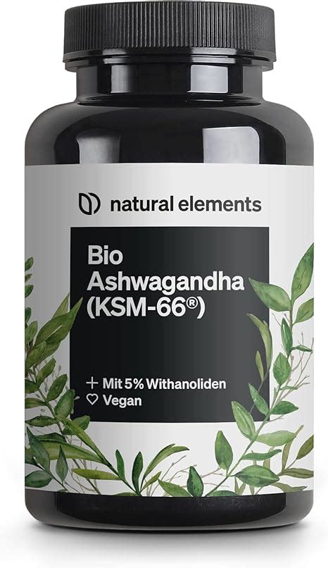 Bio Ashwagandha Ksm Premiumrohstoff Kapseln Mit