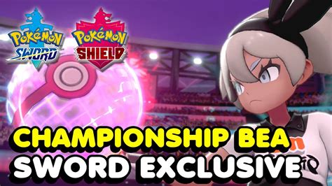 Bea Championship Finals Battle Pokemon Sword Exclusive Gym Leader