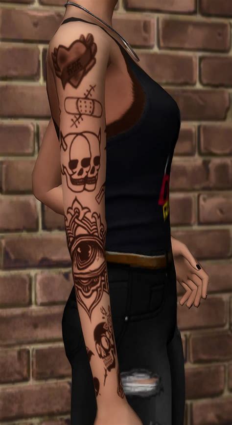 Sims 4 Cc Maxis Match Sims 4 Tattoos Sims 4 The Sims 4 Skin | Images ...