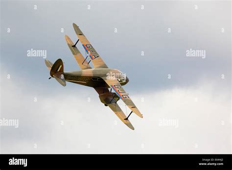 De Havilland Dh A Dragon Rapide Aircraft At An Airshow In Uk Stock