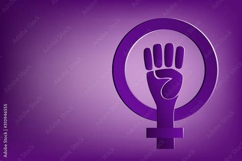 A Symbol Of The Feminist Movement Struggle And Resistance Clenched