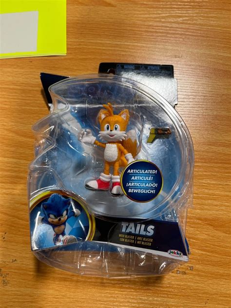 JAKKS Pacific Character Tails Sonic the Hedgehog 2 4" Action Figure ...