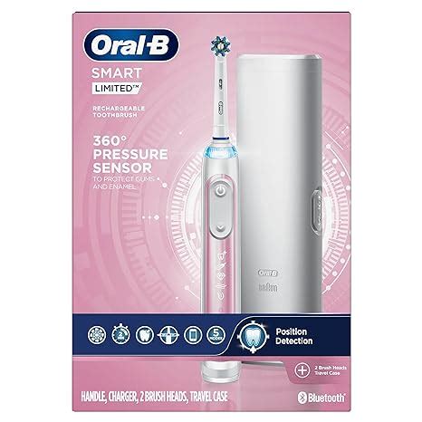 Oral-B Smart Limited Rechargeable Electric Powered Toothbrush, Pink ...