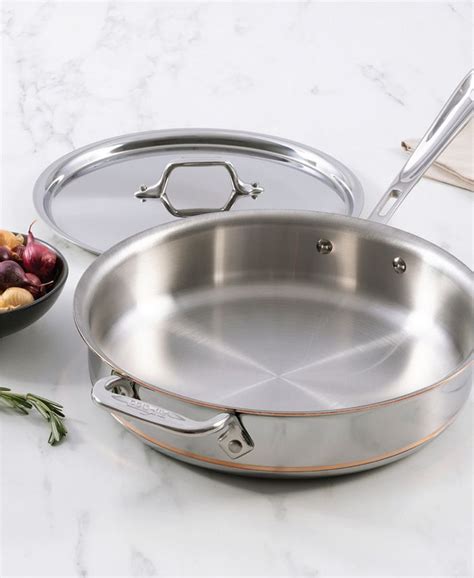 All Clad Copper Core 3 Qt Covered Saute Pan Macys