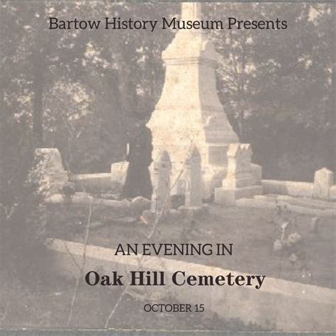 An Evening In Oak Hill Bartow History Museum