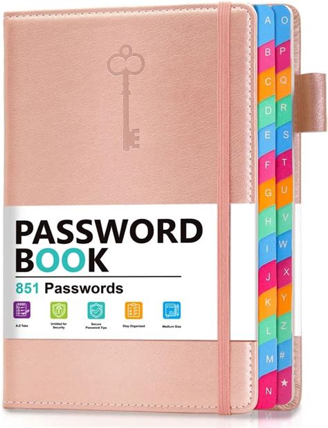 Amazon Hi Sci Password Keeper Book With Colorful Alphabetical