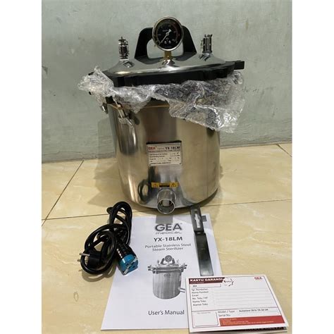 Jual Autoclave 18 Liter Gea Yx18Lm Non Timer Stainless Steel