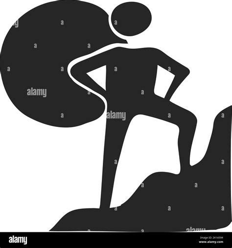 Hand Drawn Rock Climbing Vector Illustration Stock Vector Image Art