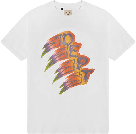 Gallery Dept White Turbo Logo T Shirt Inc Style