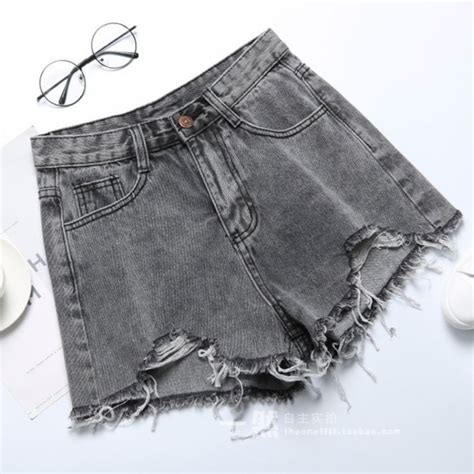 Jual Celana Jeans Pendek Wanita Hot Pants Jeans Korean Style High Waist