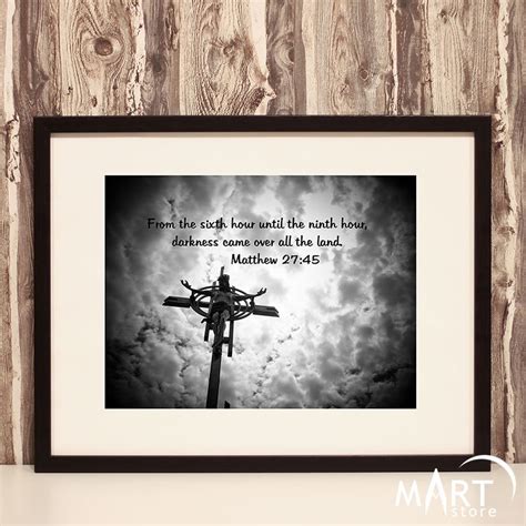 Christian Prints Christian Wall Art Decoration Jesus On The Cross Masonartstore