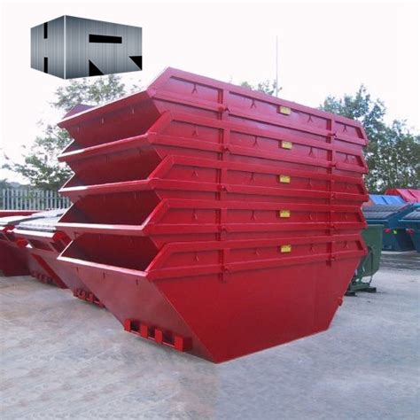 3m Outdoor Scrap Metal Waste Chain Lift Skip Bins China Industrial