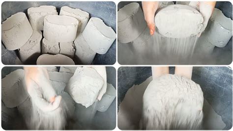 Fluffy Melting Pure Cement Oval Blocks Super Soft Dusty Silky