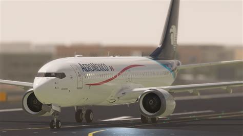 Aeromexico Boeing 737 Max Despegue Y Aterrizaje En Ciudad De Mexico Mex