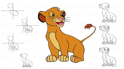 Comment Dessiner Simba Les Dessins Et Coloriage