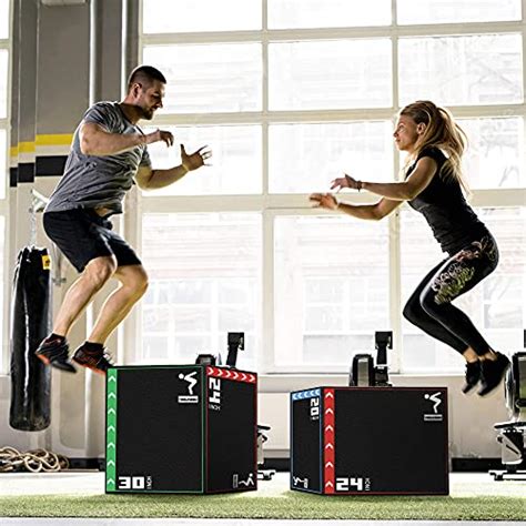 YESUNEED 3 In 1 Foam Plyometric Box Jumping Box For Training 20 24