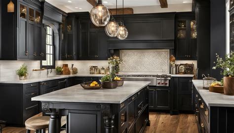 Revamp Your Space with Farmhouse Black Kitchen Cabinets