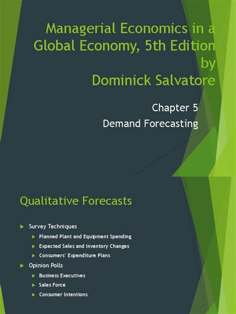 Managerial Economics In A Global Economy 5th Edition By Dominick Salvatore Pdf Seasonality