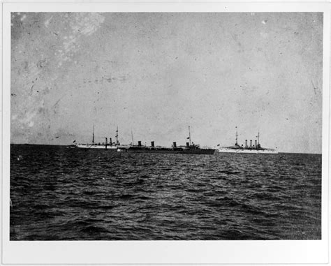 Nh 88587 Asiatic Fleet Warships Off Chefoo China