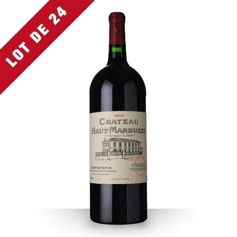 24X Château Haut Marbuzet 2000 Rouge 150cl AOC Saint Estèphe Vin