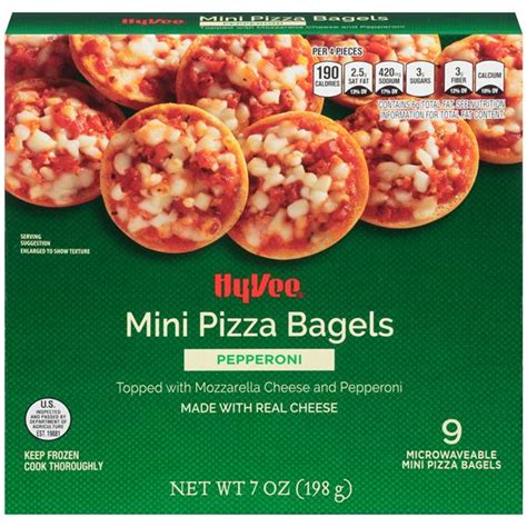 Hy Vee Pepperoni Pizza Bagels Ct Hy Vee Aisles Online Grocery Shopping