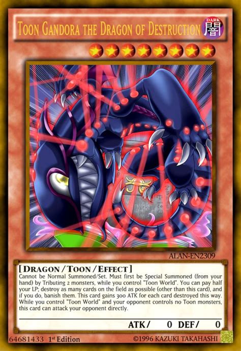 Toon Gandora The Dragon Of Destruction By Alanmac Yugioh Dragon