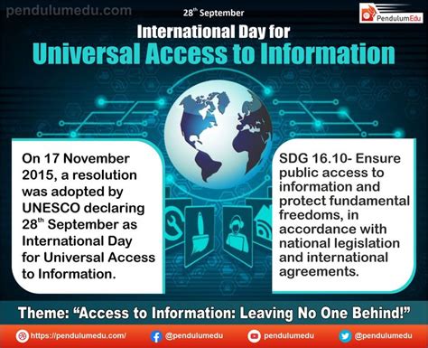 International Day For Universal Access To Information International