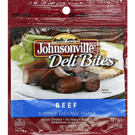 Johnsonville Summer Sausage Snack Beef Oz Brats Sausages