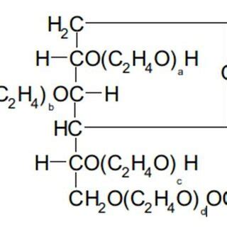 Structural Formula Of Polyoxyethylene 20 Sorbitan Monooleate