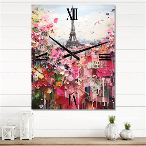 Designart Paris In Bloom Vintage Collage City Paris Vintage Wall