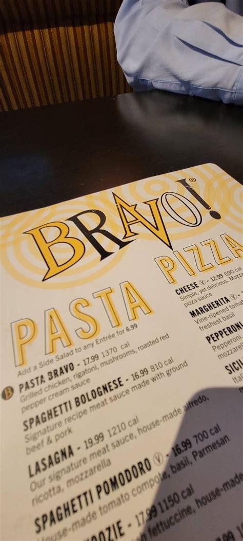 Menu At Bravo Italian Kitchen Pub And Bar Mason Deerfield Blvd