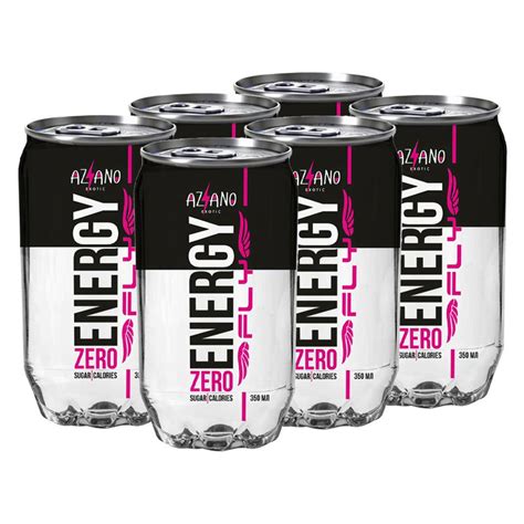 Энергетический напиток Aziano Energy Fly Zero Sugar (без сахара), 350 ...
