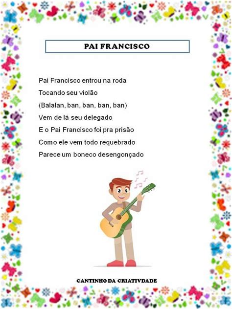 Pin De Pedagoga Ana Ruth Em Cantigas De Roda Letras De Musicas