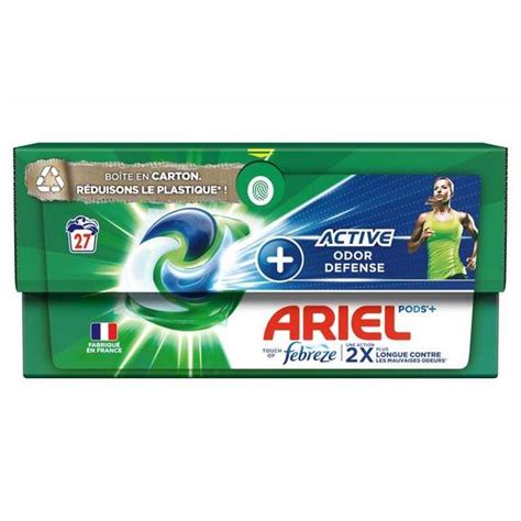 Paquet de lessive Ariel Pods Ultra Détachant 27 doses Différentes