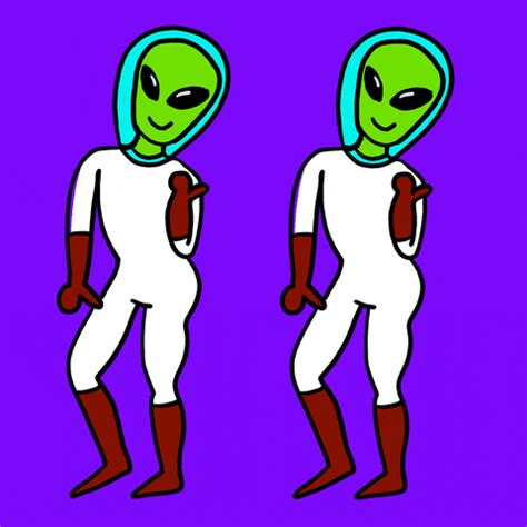 Twins Dancing Aliens by Darién Sánchez Find Share on GIPHY