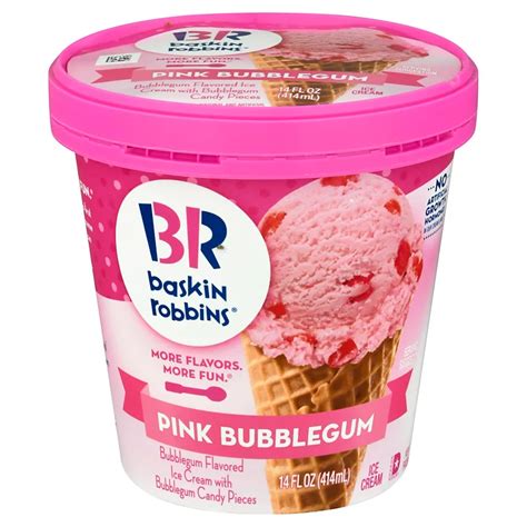 Baskin Robbins Pink Bubblegum Ice Cream Shop Ice Cream At H E B