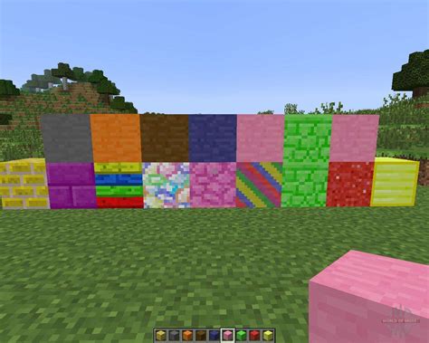 Colored Blocks For Minecraft