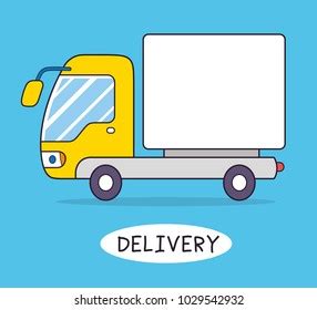 Delivery Van Truck Cartoon Stock Vector (Royalty Free) 1029542932 ...