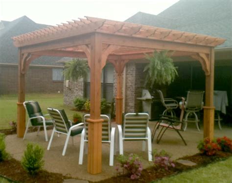 Customers Photo 12 X 12 Cedar Deluxe 4 Beam Pergola