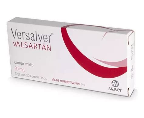 Versalver Valsartán 80 Mg Caja Con 30 Comprimidos