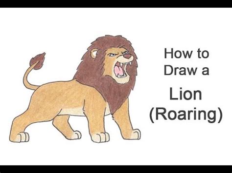 How To Draw A Lion Cartoon - Crazyscreen21