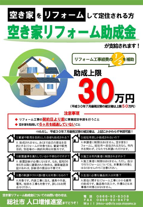 空き家リフォーム助成金