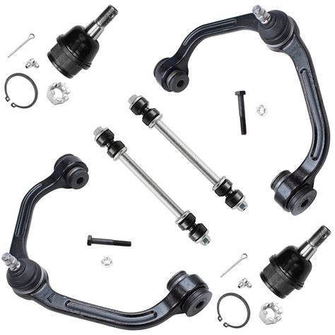 Detroit Axle 6pc Front Upper Control Arms Lower Ball Joints Sway Bars