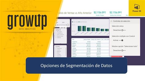 Opciones De Segmentaci N De Datos En Power Bi Youtube