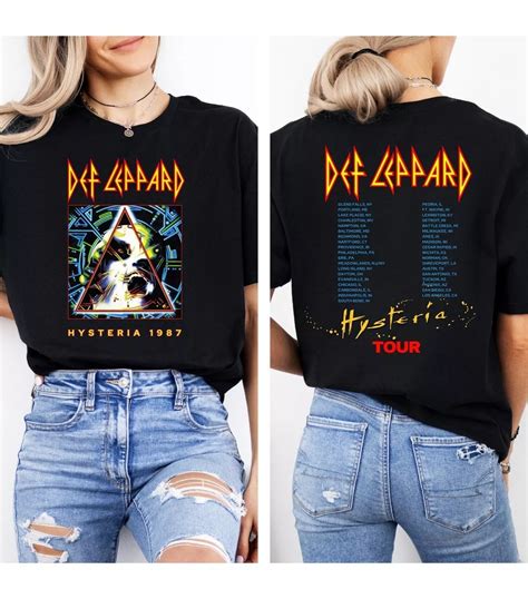 Def Leppard And Journey Summer Stadium Tour Shirt Rock Music