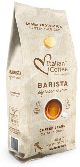 לקנות תערובת פולי קפה 1 ק ג Italian Coffee Barista Espresso Crema