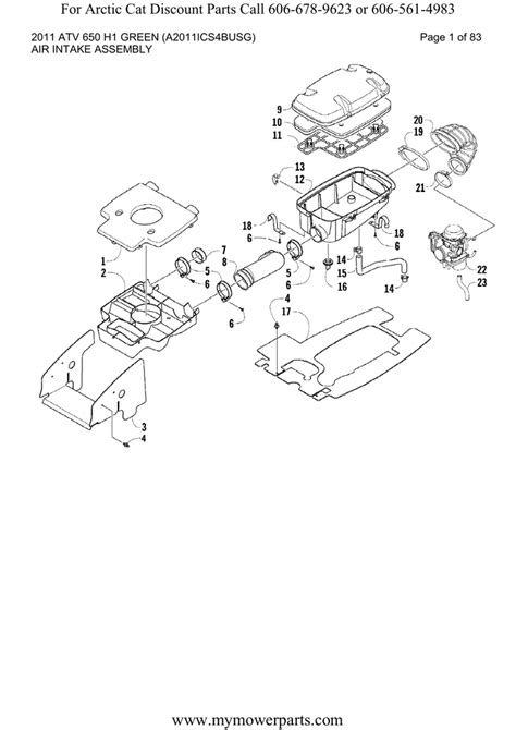 Arctic Cat 650 H1 Carburetor Parts Diagram