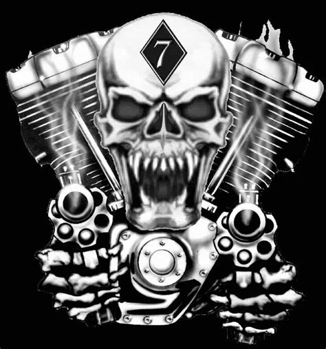 Skull Engine Skull Artwork Skulls Drawing Skull Art