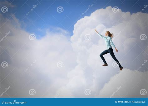 One more step! stock photo. Image of trouble, clouds - 49914466