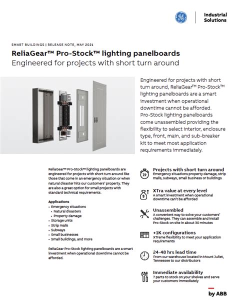 Reliagear Pro Stock Lighting Panel — Abb Marketing To Marketing M2m